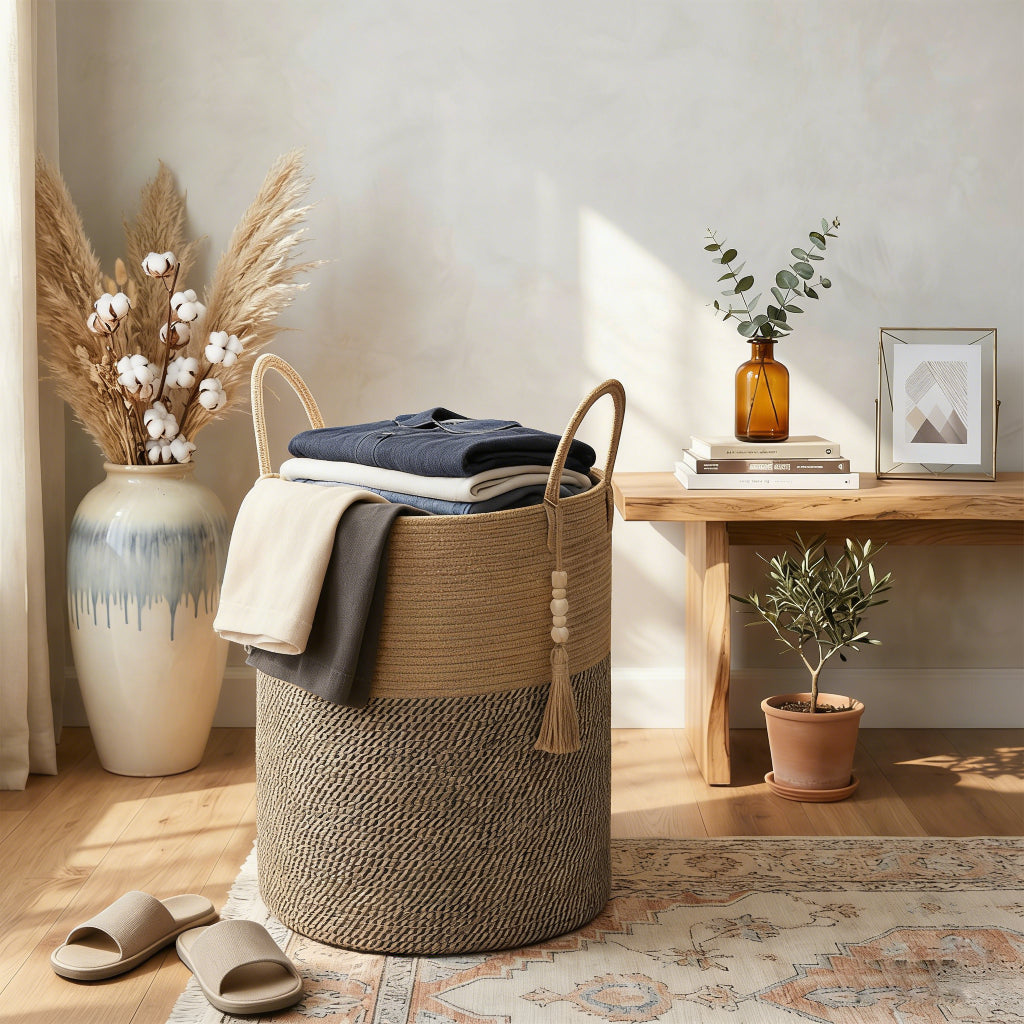 Minimalist Cotton Rope Storage Basket