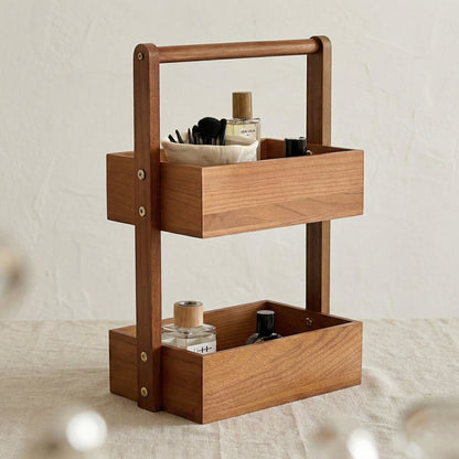 Minimalist Solid Wood Desktop Storage Rack