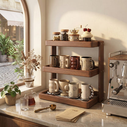 Premium 3-Tier Wooden Desktop Organizer