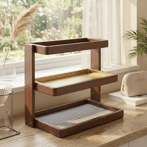 Premium 3-Tier Wooden Desktop Organizer