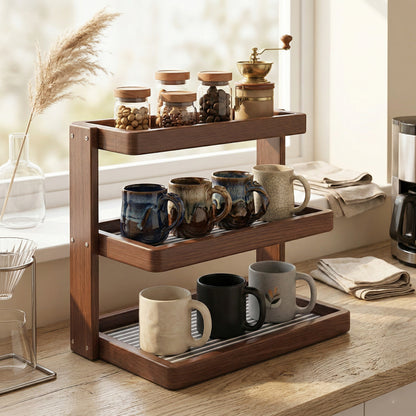 Premium 3-Tier Wooden Desktop Organizer